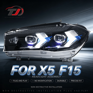 Para X5-F15 2014-2018, Conjunto de Luces LED de Circulación Diurna y Señal de Giro, Nuevo Tipo de Faro Modificado para Parachoques, 1 Año de Garantía, 4000 Lm, 3000K - Product Image 1