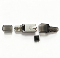 STP Cat6/Cat6A/Cat7 180 °   Connecteur modulaire sans outil RJ45 pour câble