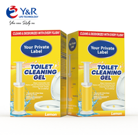 Gel de toilette désodorisant parfumé estampé de fleur jetable efficace pour l'élimination des taches et le nettoyage