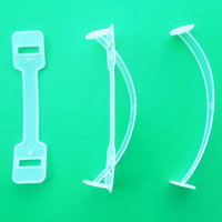 Poignée pratique de carton en plastique semi-transparent de pp