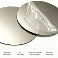 Disques miroir ronds en acrylique incassable de luxe Art Déco, autocollants, pour décoration murale, bricolage, mariage, fête, vente en gros, usine OEM