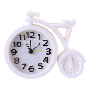 Creative Square Alarm <b>Clock</b> White Black <b>Mechanical</b> Battery Operated For Desk Bedroom - Product Image 5
