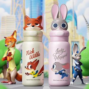 Thermos Crazy Zoo Nick Doll 400ml, portable, en acier inoxydable 316, <span class=keywords><strong>tasse</strong></span> à vide, cadeau, à boire directement - Product Image 1