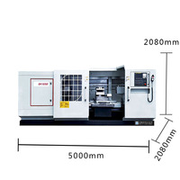 Tour à métaux CNC CK1327, machine de tournage et de fraisage, tourelle motorisée, machine de fraisage inclinée Ninja pour le métal, tour CNC