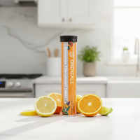 Vente en gros de comprimés effervescents d'électrolytes naturels au potassium ONEHEALL pour adultes, boisson énergétique, nutrition sportive, 10 unités