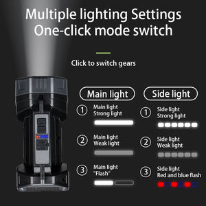 Foco <span class=keywords><strong>con</strong></span> energía <span class=keywords><strong>solar</strong></span> 1800mAh <span class=keywords><strong>Luz</strong></span> <span class=keywords><strong>solar</strong></span> para acampar al aire libre Senderismo Pesca <span class=keywords><strong>con</strong></span> reflectores de emergencia de mano Linterna - Product Image 2