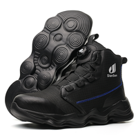 Chaussures de sécurité DianSen D830 à coupe haute, embout en acier, respirantes, anti-écrasement, pour travaux de construction, d'exploitation minière, été, automne, printemps