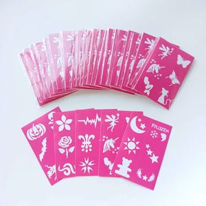 สำหรับรอยสักชั่วคราวบนร่างกายและการเพ้นท์หน้า แผ่นลายฉลุแบบใช้ซ้ำได้เป็นเครื่องประดับชุดฮาโลวีนที่สนุกสนานและสร้างสรรค์ - Product Image 1