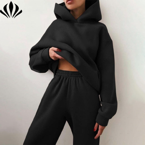 Sweats à Capuche Personnalisés avec Logo pour <span class=keywords><strong>Femme</strong></span>, Pulls Amples Brodés en Coton, Sweatshirts Oversize Indispensables Tissés - Product Image 6