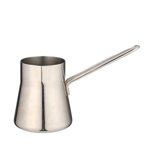 Cafetera espresso manual clásica ecológica de acero inoxidable, juego de cafetera turca de 24oz <span class=keywords><strong>Cezve</strong></span> con jarra y calentadores de tazas - Product Image 2
