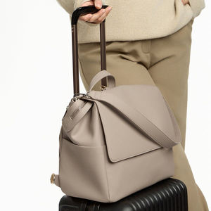 Tùy chỉnh PU da du lịch bé tã túi mẹ tã Ba lô thời trang xách tay lưu trữ lớn tổ chức cho thai sản phụ nữ - Product Image 3