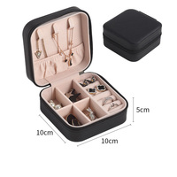Boîte à bijoux portable en PU pour boucles d'oreilles bagues colliers organisateur de stockage de voyage Type de tiroir étui à bijoux Logo personnalisé usine