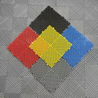 Easy Click 40x40 Modular Interlocking Indoor Car Garage Bodenfliesen Starre PVC-Vinyl böden Anti-Rutsch-Oberflächen struktur