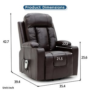 Geeksofa Chaise inclinable électrique avec porte-gobelet <span class=keywords><strong>pour</strong></span> personnes âgées et patients - Product Image 6