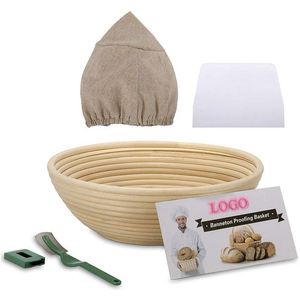Paquete de 12 Cortadores de Repostería, Cesta de Fermentación, Kit para Pan, Crecimiento de Masa, Juego de Cestas Pequeñas Redondas - Product Image 2