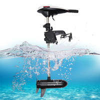 Moteur hors-bord électrique 12V 45LBS, hélice pour bateau, moteur de pêche 552W pour bateau de pêche, kayak, bateau pneumatique, moteur à balais Hangkai