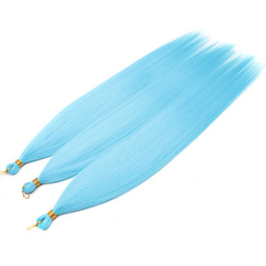 Rebecca <span class=keywords><strong>Ariel</strong></span> Tresses droites au crochet Paquet de cheveux de poney Tressage synthétique Extensions de cheveux au crochet doux brun ombre - Product Image 1