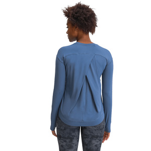 Automne <span class=keywords><strong>Femme</strong></span> Filles À Manches Longues Tops Solide Surdimensionné Femmes Lâche Chemise Décontractée Plus La Taille Vêtements Femmes Streetwear T-shirts - Product Image 6