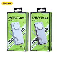 REMAX Batteries Externes FCP-10 10000mAh 45W Recharge Super Rapide et Double Ports Câble Télescopique Batterie Externe pour Ordinateur Portable