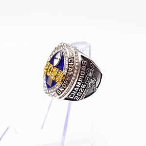 La première bague de championnat commémorative pour les fans de football américain, édition 2026, en alliage pour hommes, à être lancée - Product Image 4