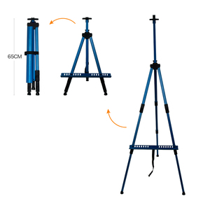 Chất lượng cao có thể điều chỉnh chiều cao hiển thị màu xanh kim loại nhôm đứng nghệ sĩ Tripod easels - Product Image 1