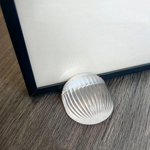 Bouchon de <span class=keywords><strong>porte</strong></span> en caoutchouc rond mignon en forme de coquille transparente bouchon de <span class=keywords><strong>porte</strong></span> mignon décoratif bouchon de <span class=keywords><strong>porte</strong></span> de garde-robe <span class=keywords><strong>coulissante</strong></span> - Product Image 3