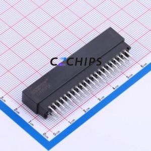 ED42BGFBK Gold Finger Connector Through hole Component (THT),P=2.54mm Connector EDGE SLOT 2.54mm 42P Through Hole - Product Image 2