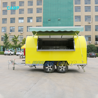 Mini camion de nourriture, remorque à café, chariots de nourriture pour petit-déjeuner rapide, cuisine mobile, remorque de nourriture utilisée pour barbecue