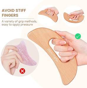 Corps professionnel bois hêtre <span class=keywords><strong>Guasha</strong></span> conseil outils de Massage portable en bois Gua Sha - Product Image 6