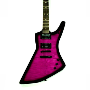 Guitarra Eléctrica Hardluck Kings Ultra Rare 18 Limited Magenta Burst Explorer Lady Luck de Eatern Music con Estuche Rígido - Product Image 4
