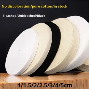 Nastro in Cotone Cinese Semplice Disponibile, Striscia a Spina di Pesce Bianca e Nera, Accessorio <span class=keywords><strong>per</strong></span> Abbigliamento, Bordatura <span class=keywords><strong>per</strong></span> Colletti - Product Image 2