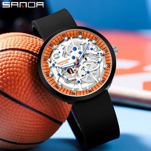 Reloj de Pareja Sanda 3215 con Diseño Creativo Calado, Reloj de Pulsera Moderno, Casual y Popular con Correa de Silicona Extraíble, Resistente al Agua - Product Image 4