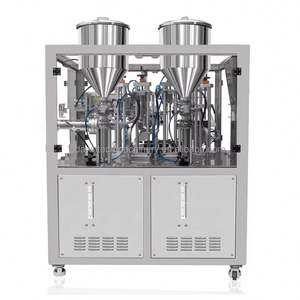 Machine automatique de remplissage et de scellage à double tube pour crème pour les mains, usine de cosmétiques - Product Image 2