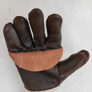 Seaman Welding <b>Gloves</b> Top Grain Cowhide Short Style High Temperature Insulating Protective <b>Gloves</b> - Product Image 1