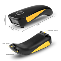 Escáner de Códigos QR Inalámbrico Portátil NETUM C750, Lector de Códigos de Barras 1D/2D de Mano, Interfaz USB, Velocidad de Escaneo de 280 Escaneos/Seg