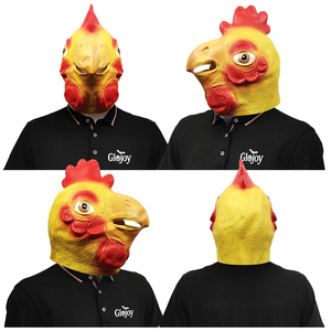 หน้ากากไก่ตลกทำจากยางลาเท็กซ์ ชุดแฟนซีสัตว์สำหรับงานฮาโลวีน งานรื่นเริง งานปาร์ตี้ในฟาร์ม และงานแสดงชุดแฟนซี - Product Image 6