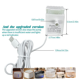 Pompe à eau silencieuse à circulation d'eau en plastique écologique intelligente DC5V, distributeur d'eau pour animaux de compagnie, petit aquarium, salon, espace d'aquarium - Product Image 2