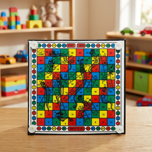 Magnetic Snakes and <b>Ladders</b> Board Game for Kids & Family Foldable Travel Board Game with Dice & Playing Pieces - Product Image 4