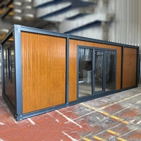 Maison conteneur modulaire préfabriquée moderne de 20 pieds Morden minuscule affichage maisons préfabriquées panneau sandwich matériel pour appartements