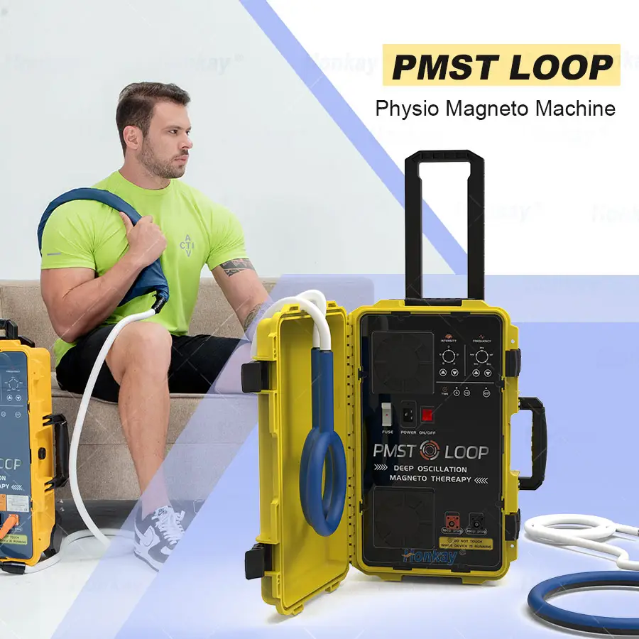 Quảng Châu Physio Magneto mới nhất Magneto trị liệu phục hồi chức năng thiết bị pmst Loop cho cơ bắp của con người phục hồi