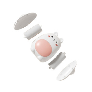 Rodillo quitapelusas de silicona biodegradable portátil con doble cabezal, lavable, reutilizable y adhesivo, con fragancia a bola. - Product Image 1