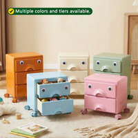 Armoire de rangement moderne en plastique, table de chevet pour enfants, mini armoire de rangement mobile pour salon et cuisine