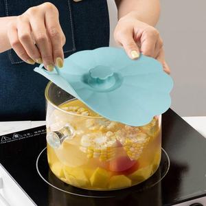 Household Flower Shape Cookware Lid Silicone Bowl Pans Pots Lids BPA Free 5 Pcs Set Silicone Fresh Keeping Sealing Silicone Lid - Product Image 2