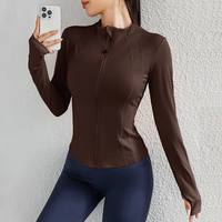 Nouvelle veste de sport polaire slim pour femme, respirante, séchage rapide, haute élasticité, confortable pour la course à pied