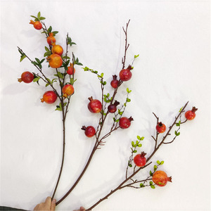 Artificial Fruit New Design Artificial Pomegranate Spray Decorative Fruit Artificial Fruit Home Office Christmas Decoration