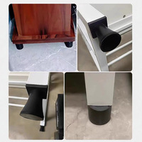Coussinets de pied à vis en caoutchouc robustes antidérapants et absorbant les chocs, support de la jambe coussinet augmentant la hauteur est livré avec des vis