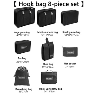 Sac de rangement pour valise de voyage avec logo personnalisé, ensemble de 9 organisateurs de compression, cubes de rangement pour bagages de voyage, sacs de rangement pour bagages - Product Image 6