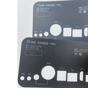 China fábrica máquina painel frontal membrana teclado capa adesivo adesivo janela gráfico sobreposição acrílico painel frontal