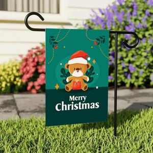 Wholesale Christmas Garden <b>Flags</b> 12x18 Double Sided Outdoor Custom Design Pennant Cloth Polyester Anti-Wrinkle - Product Image 3