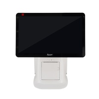15.6 pouces tout en un pos machine écran tactile windows android tablette POS avec imprimante
